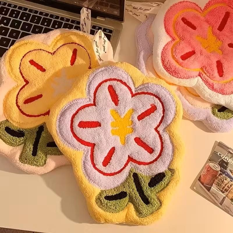 Flower Hanging Hand Towels (Pack of 2)