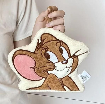 Tom Jerry Cartoon Embroidered Soft Fleece Hand Towel - Any 1
