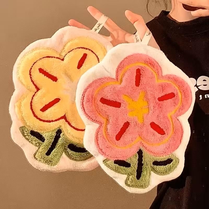 Flower Hanging Hand Towels (Pack of 2)